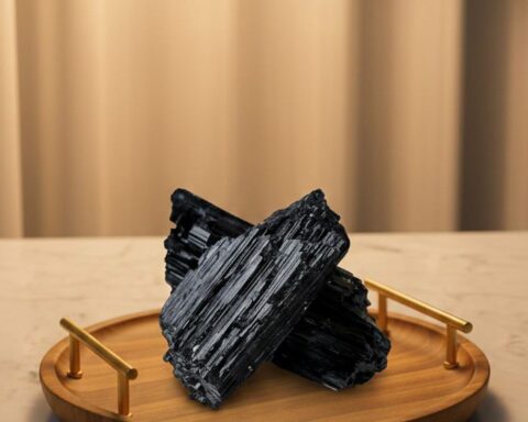 Raw Black Tourmaline Crystal 50 Gram - 100 Gram