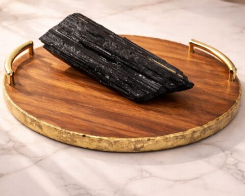 Raw Black Tourmaline Crystal 470 Gram - 550 Gram