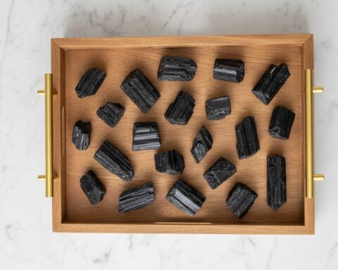 Raw Black Tourmaline Crystal 10 Gram - 25 Gram