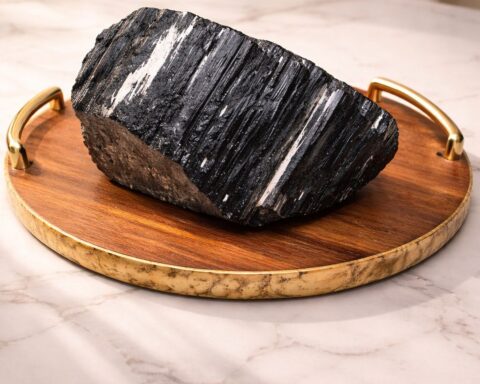 Raw Black Tourmaline Crystal 670 Gram