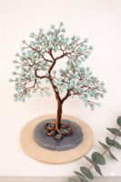 Amazonite Crystal Tree with 300 Stones & Copper Wire