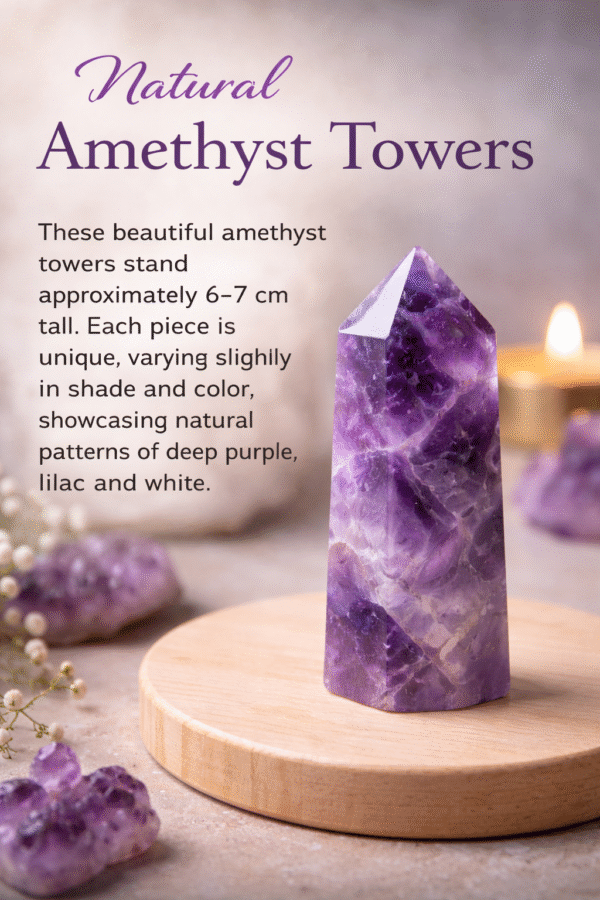 Amethyst Crystal Tower (6–7 cm)