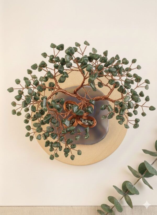Green Jade Crystal Tree