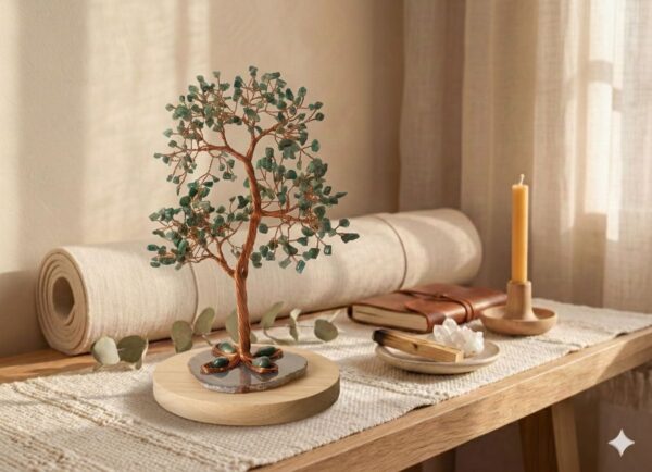 Green Jade Crystal Tree