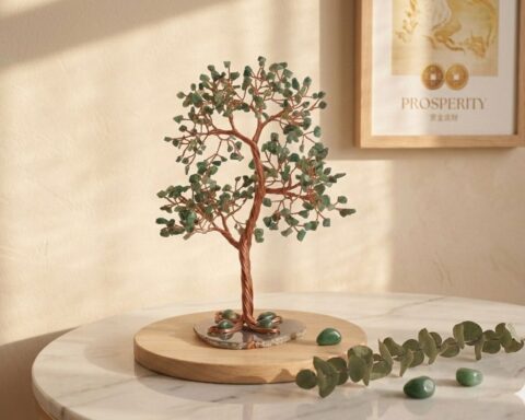 Green Jade Crystal Tree