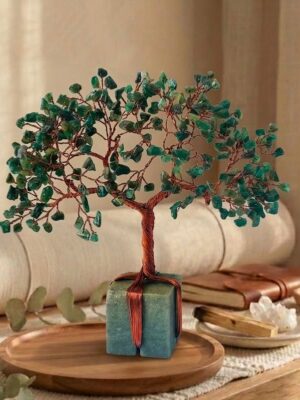 Green Jade Crystal Tree