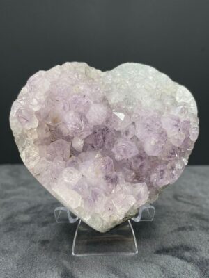 Amethyst Heart Crystal 4.5"