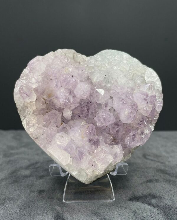 Amethyst Heart Crystal 4.5"