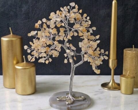 Citrine crystal Tree 300 crystals