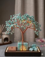 Amazonite crystal tree / copper wire