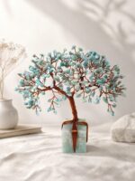 Amazonite crystal tree / copper wire