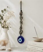 Pyrite & Evil Eye Wall Hanging