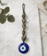 Pyrite & Evil Eye Wall Hanging