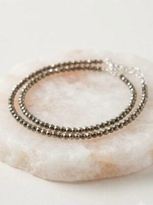 Pyrite crystal Anklet